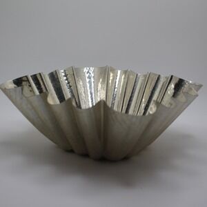 Vintage Hammered‎ Aluminum Jelly Mold Fluted Design Pan Decor Farmhouse Kitchen